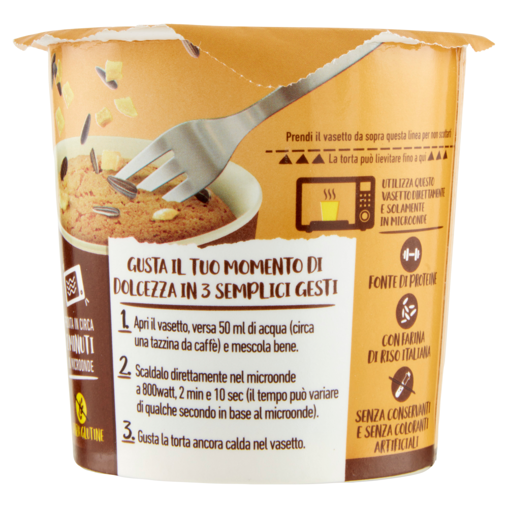 Eridania Torta Subito! Gusto Cannella con Gemme di Pera e Semi di Girasole 60 g