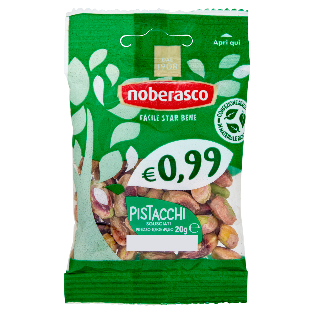 noberasco € 0,99 Pistacchi Sgusciati 20 g
