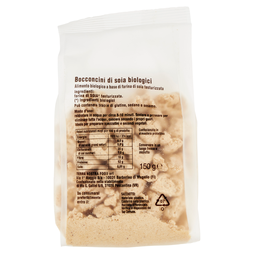 Terranostra Vegan Linea Preparati bocconcini di soia Bio 150 g