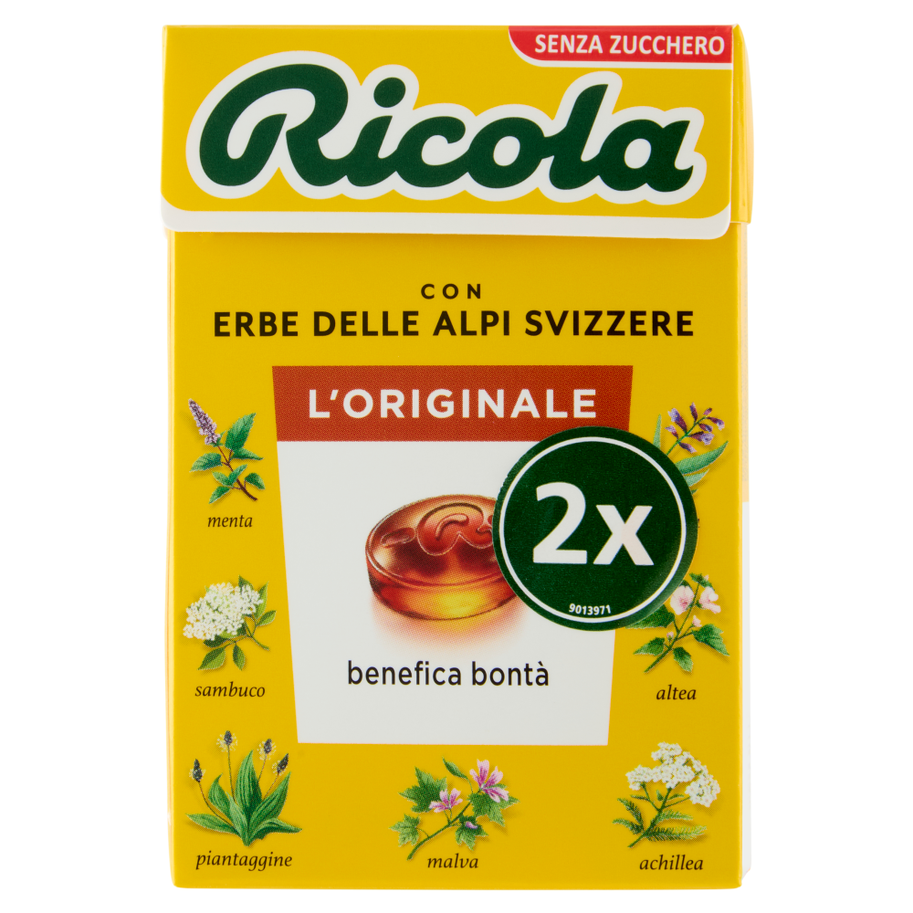 Ricola l'Originale Senza Zucchero 2 x 50 g