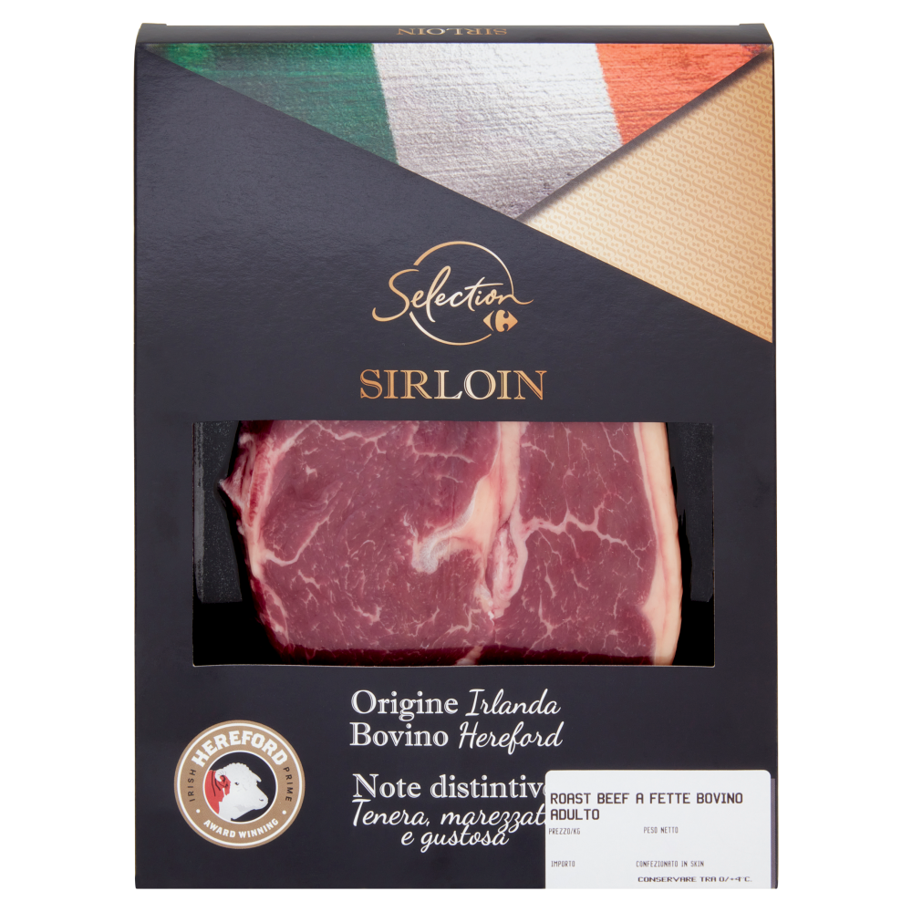 Carrefour Selection Sirloin Roast Beef a Fette Bovino Adulto