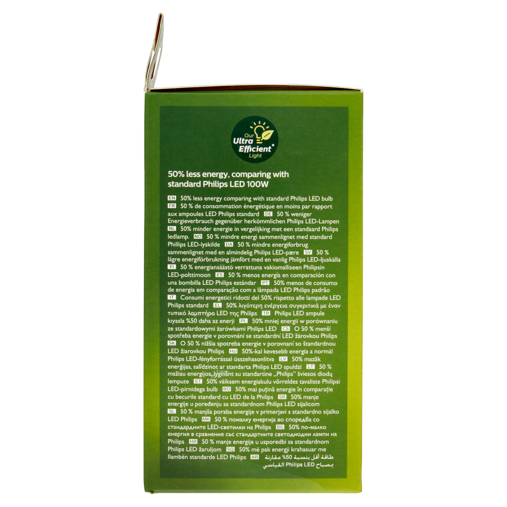 Philips Led Goccia Vetro Smerigliato 100W E27 4000K 