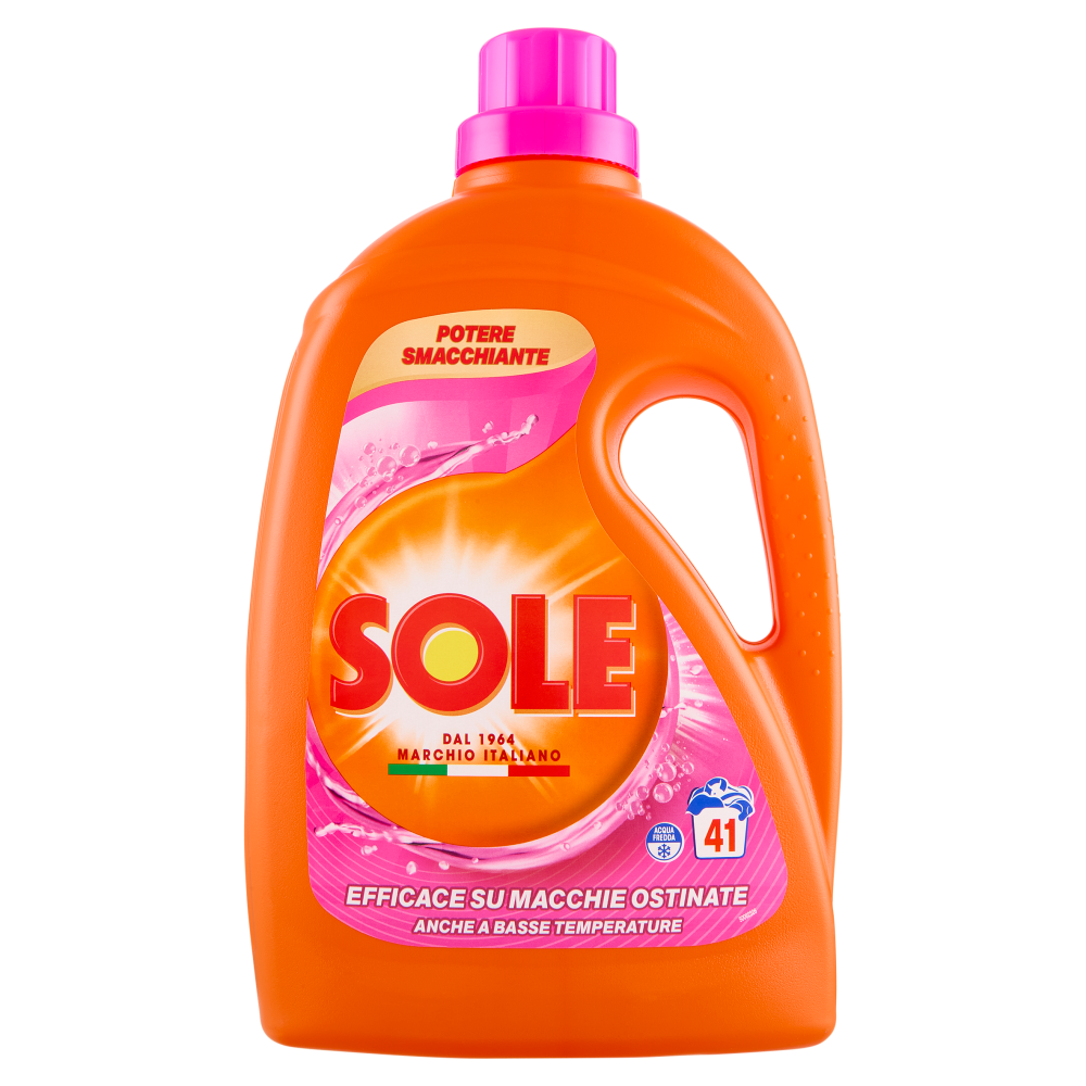 Sole Detersivo lavatrice Potere Smacchiante 41 lavaggi 1,845 L