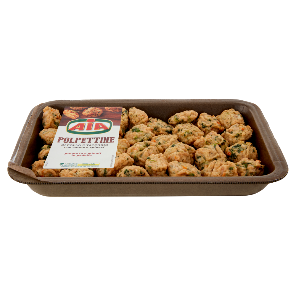 Aia Polpettine di Pollo e Tacchino con carote e spinaci 0,370 kg