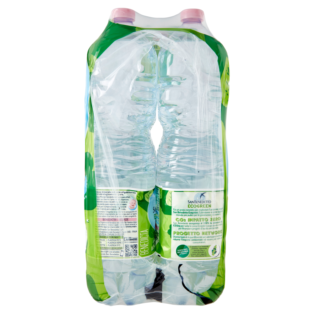 San Benedetto Acqua Naturale Benedicta Ecogreen 6 x 1,5 L
