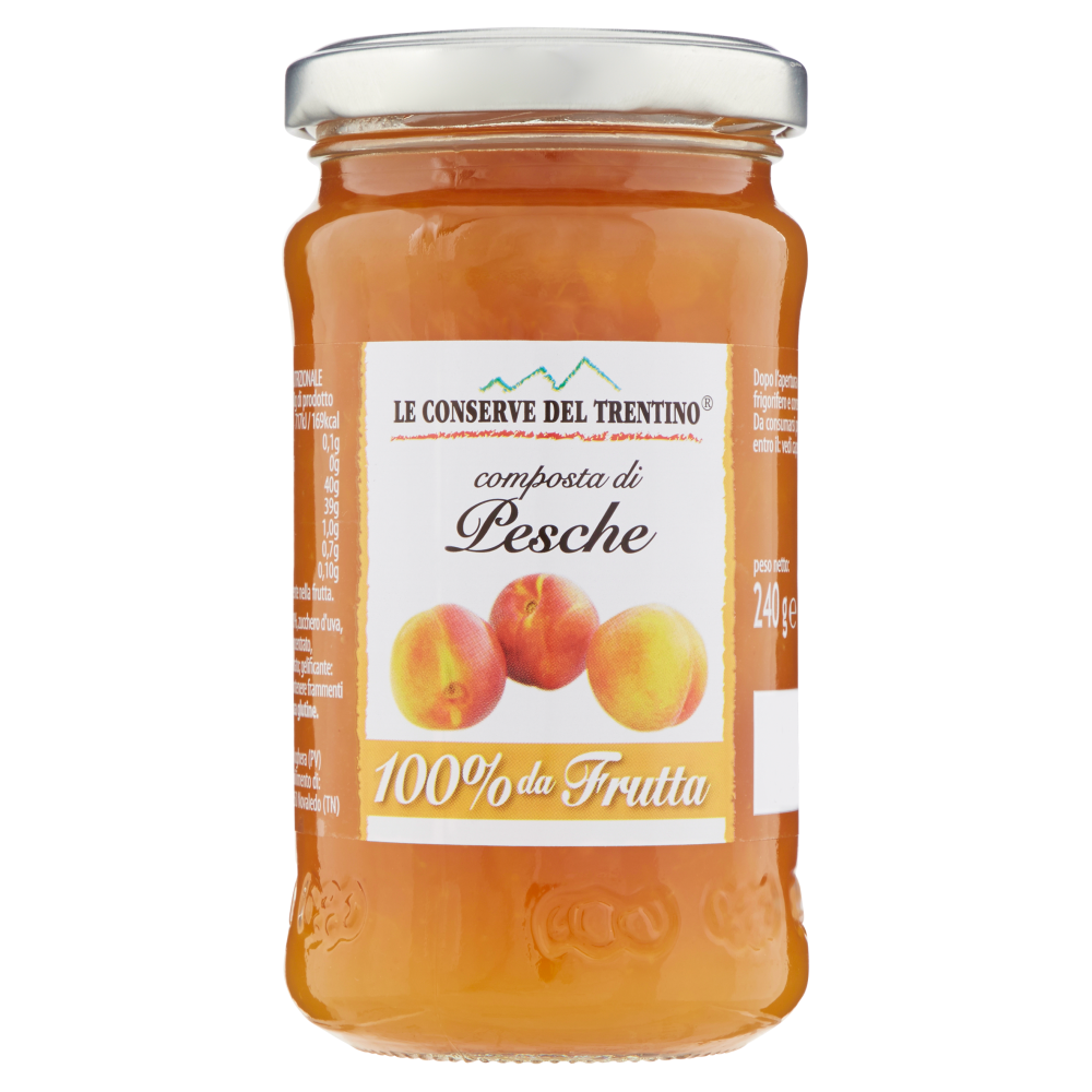 Le Conserve del Trentino composta di Pesche 100% da Frutta 240 g