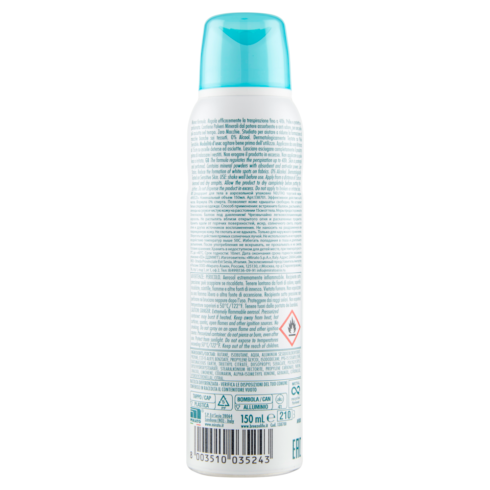 Breeze Neutro Deodorante Spray 150 mL