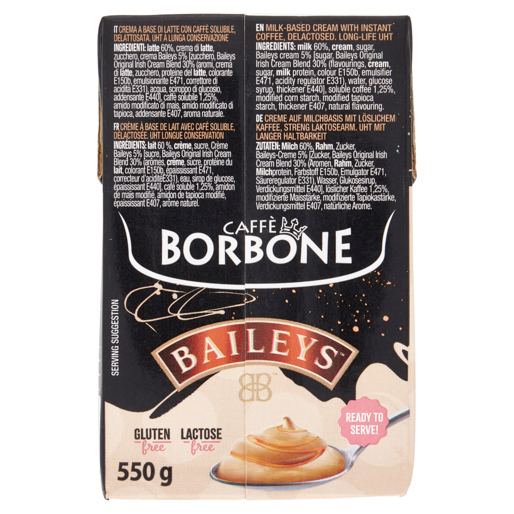 Caff&egrave; Borbone Baileys crema Caff&egrave; 550 g