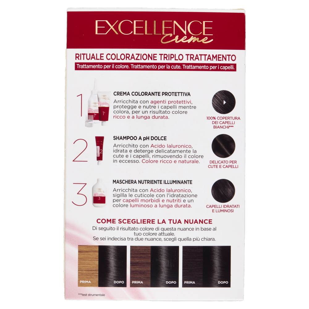 L'Oréal Paris Excellence Creme Colorazione Triplo Trattamento 1 Nero
