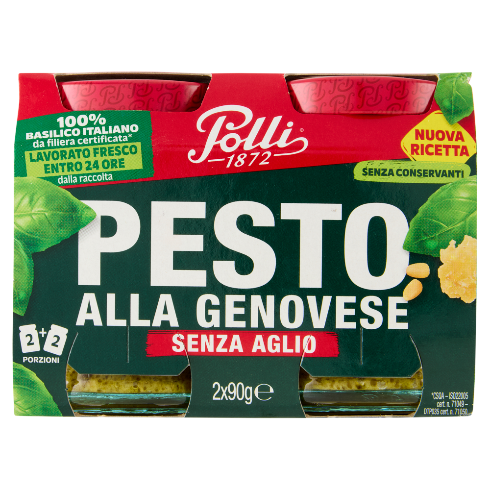 Polli Pesto alla Genovese Senza Aglio 2 x 90 g