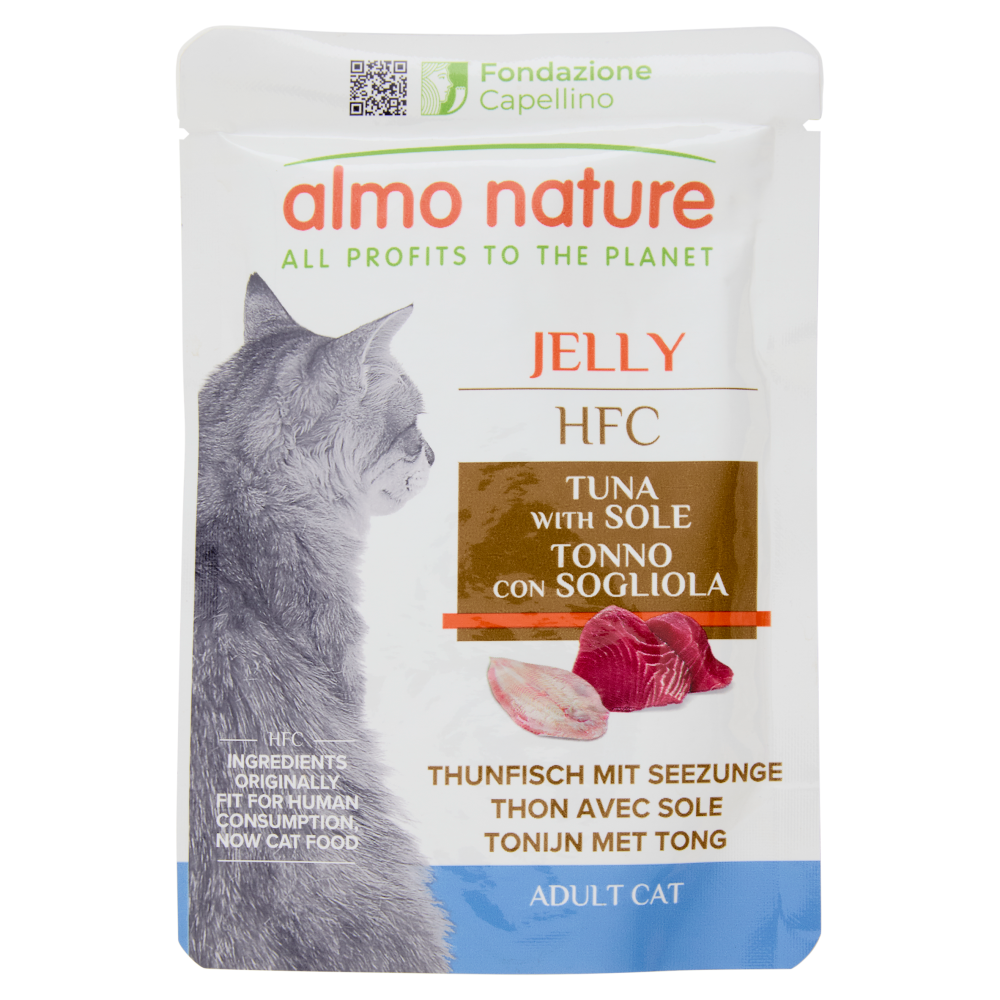 almo nature Jelly HFC Tonno con Sogliola Adult Cat 55 g