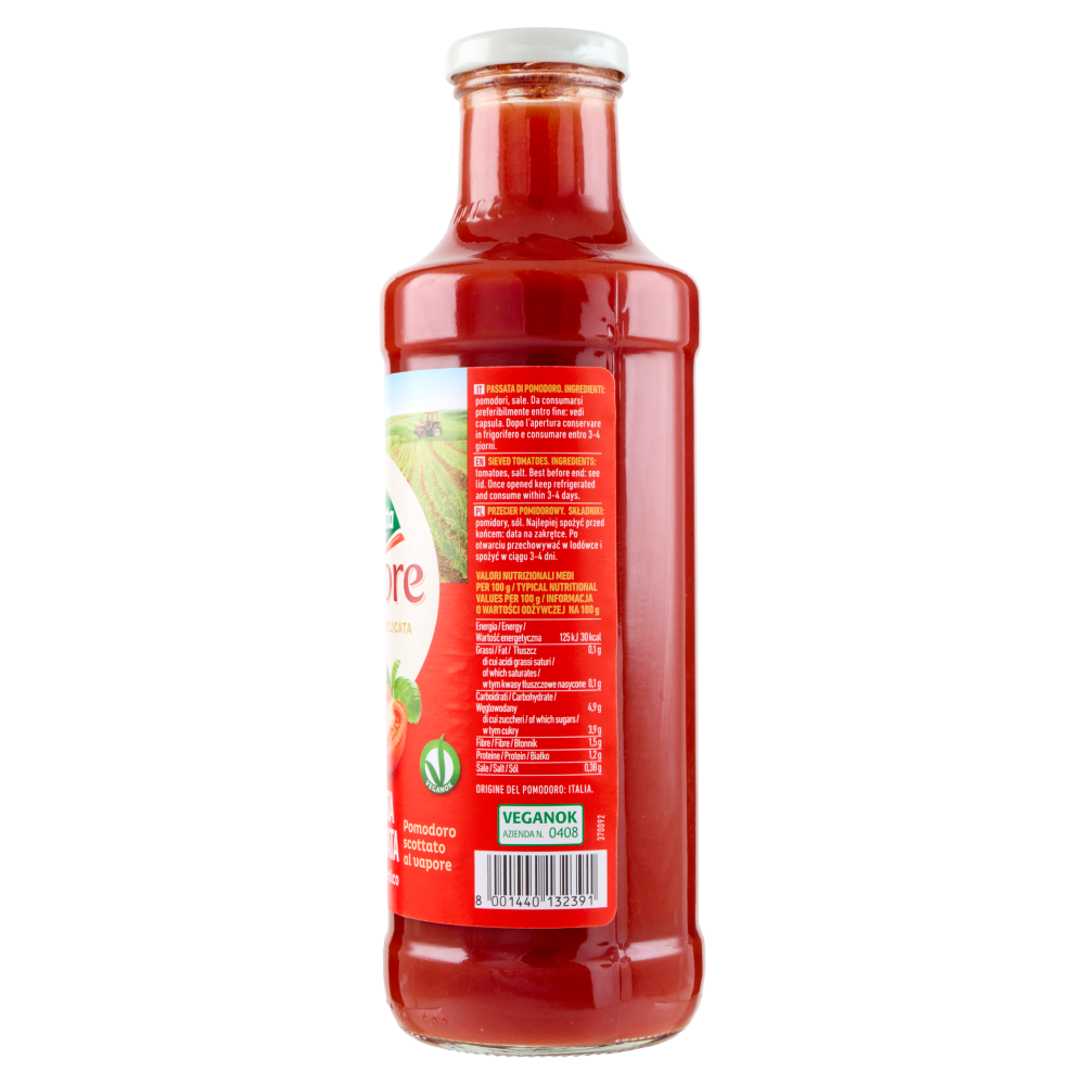 Valfrutta al Vapore Passata Vellutata 700 g
