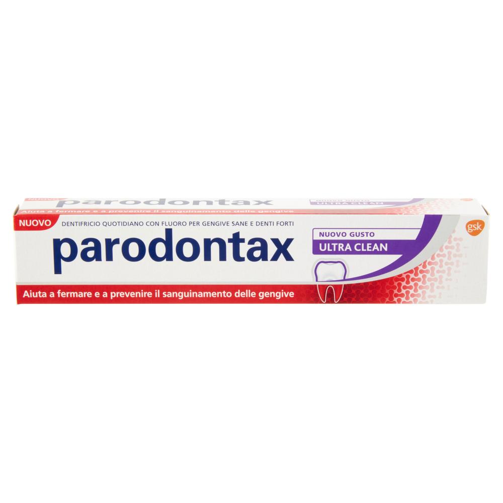 Parodontax ultra clean dentifricio quotidiano con fluoro per gengive pi&ugrave; sane e denti forti 75 ml