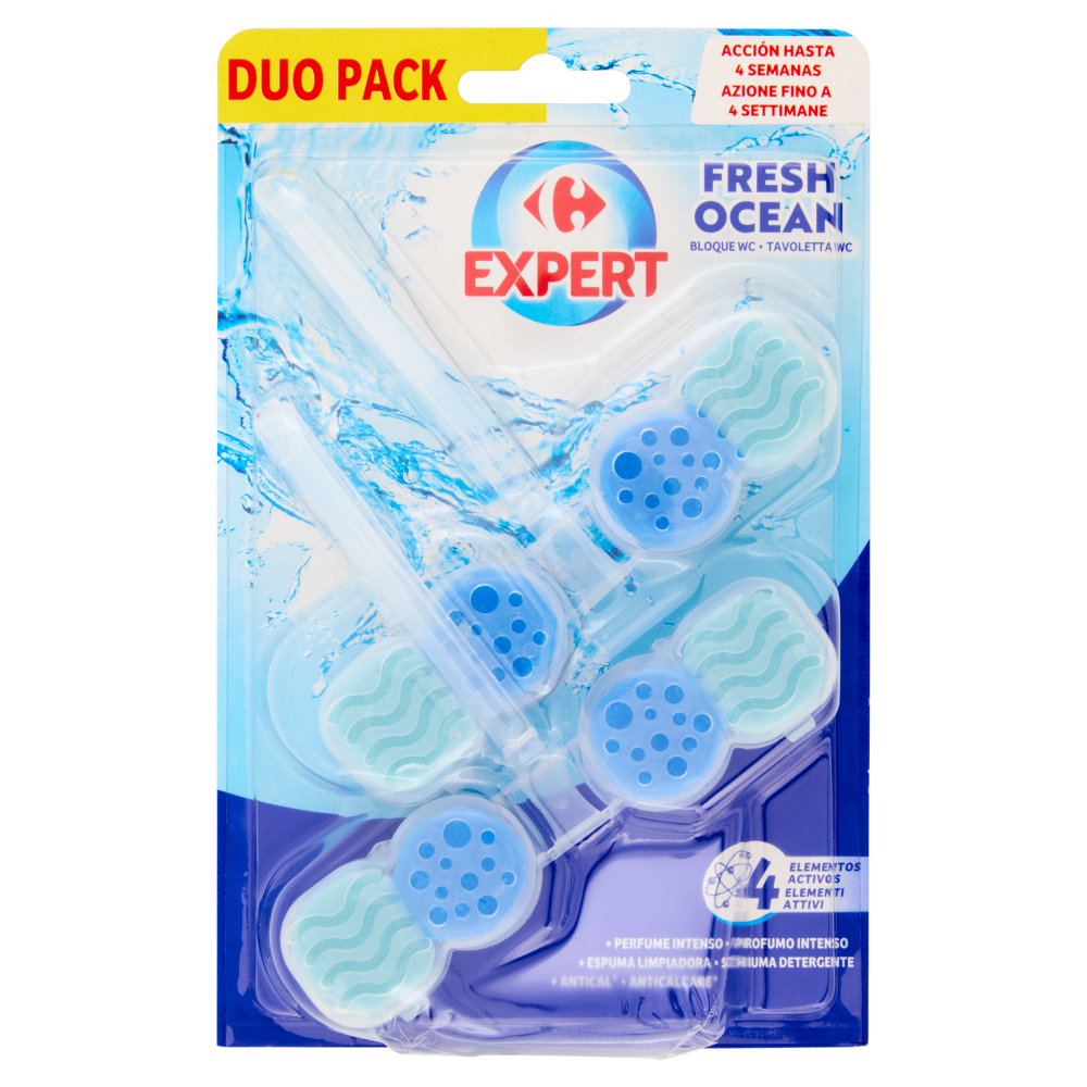 Carrefour Expert Tavoletta WC Fresh Ocean 2 x 48 g