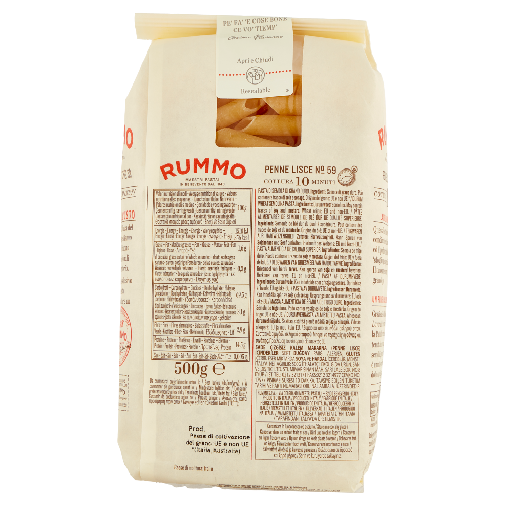 Rummo Penne Lisce N° 59 500 g