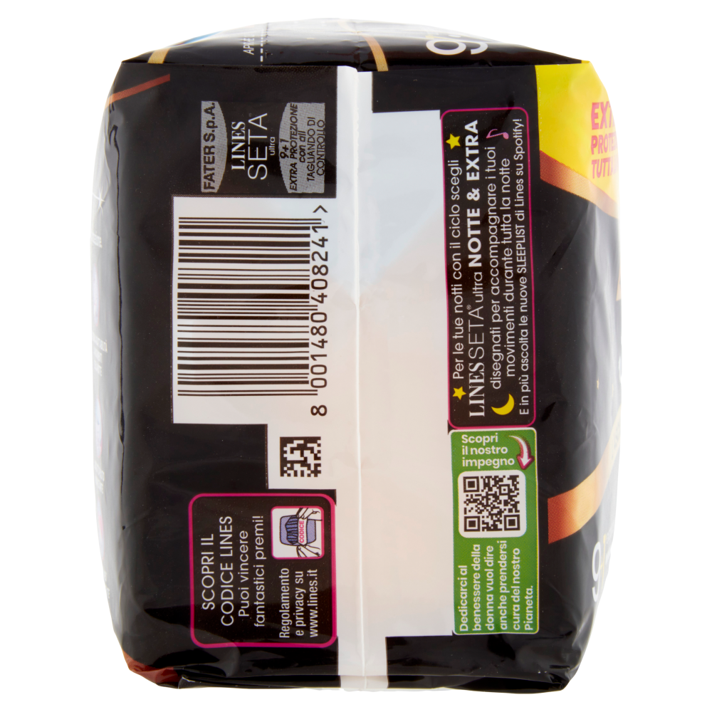 Lines Seta ultra extra con ali 9+1 pz