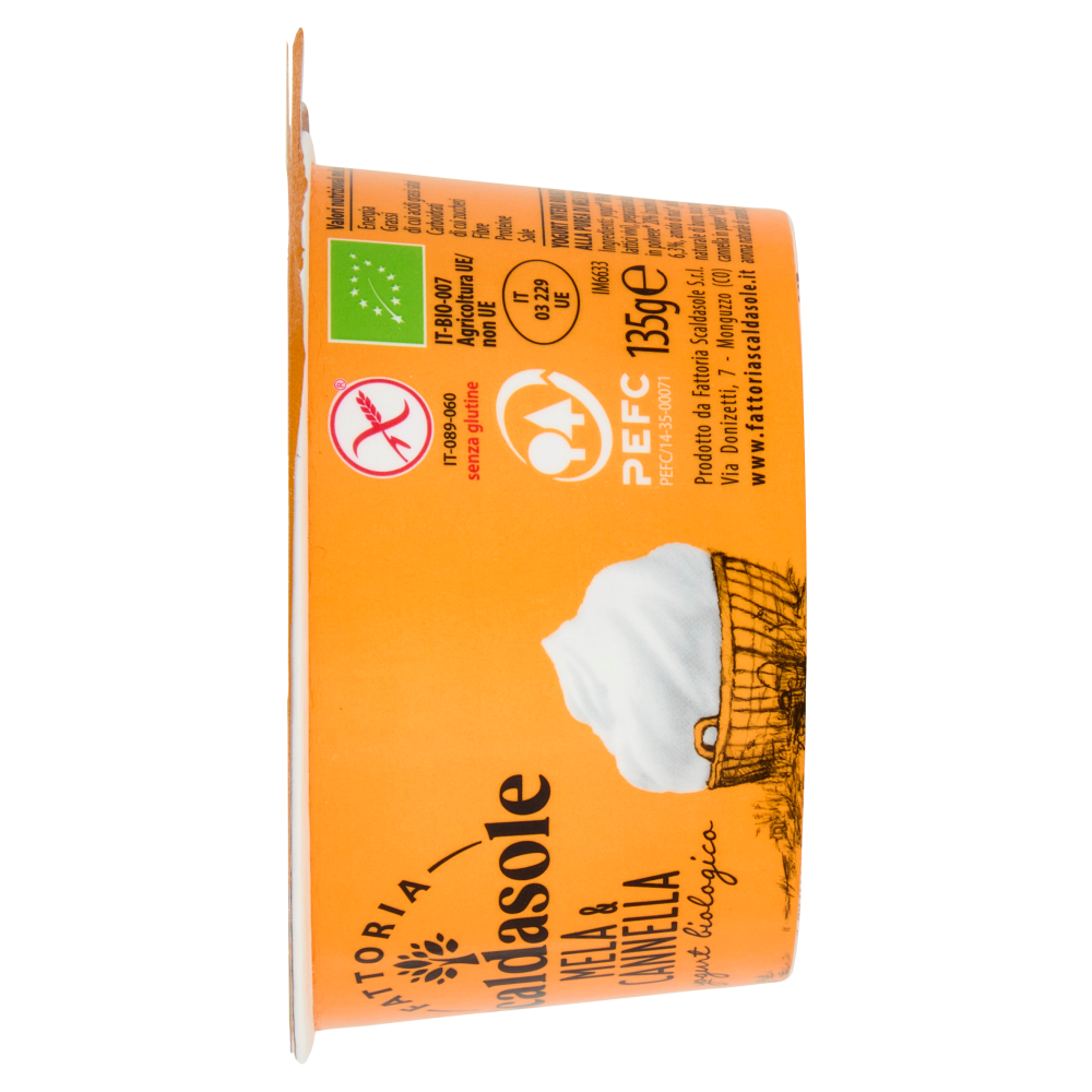 Fattoria Scaldasole Mela & Cannella yogurt biologico 135 g