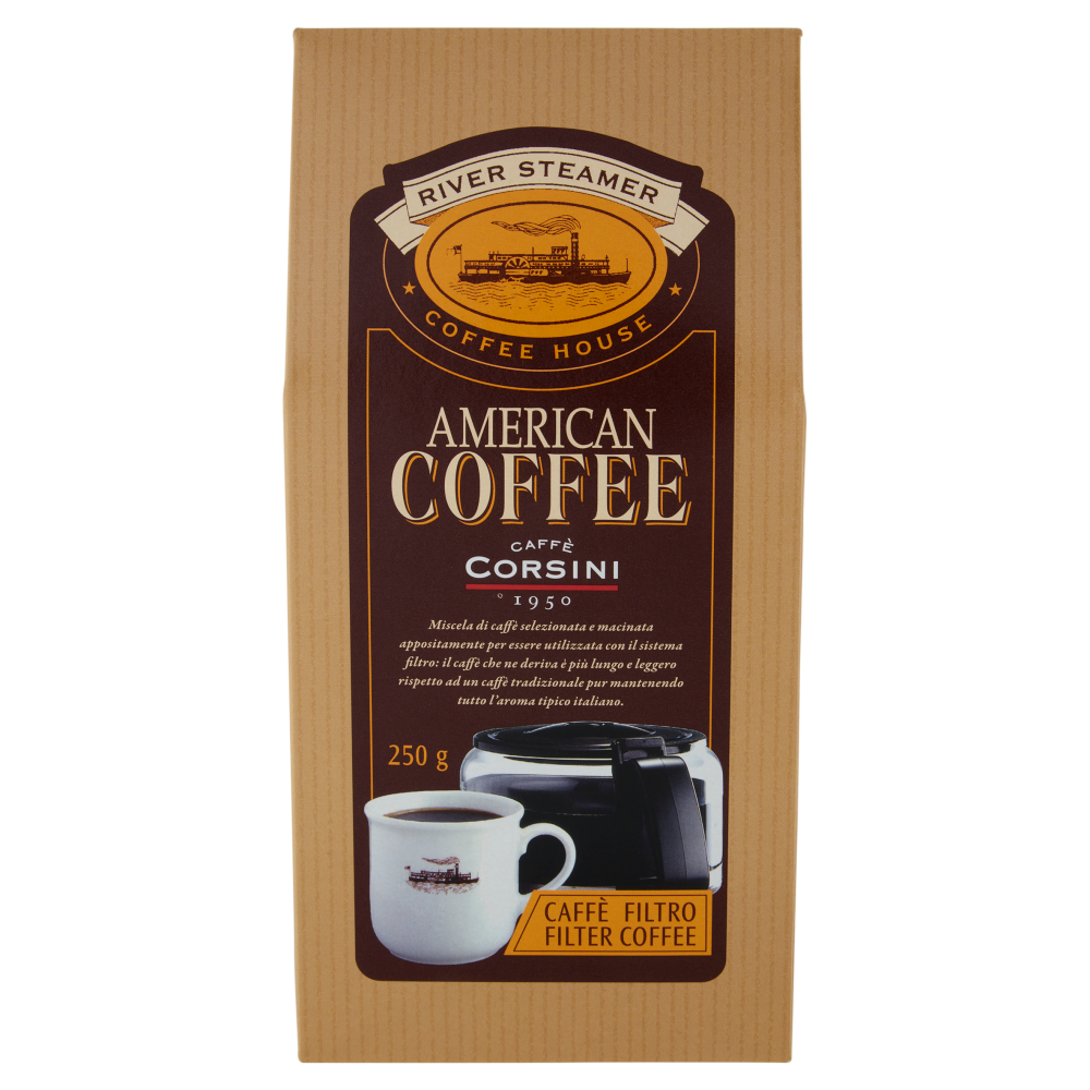 River Steamer American Coffee Caffè Filtro 250 g