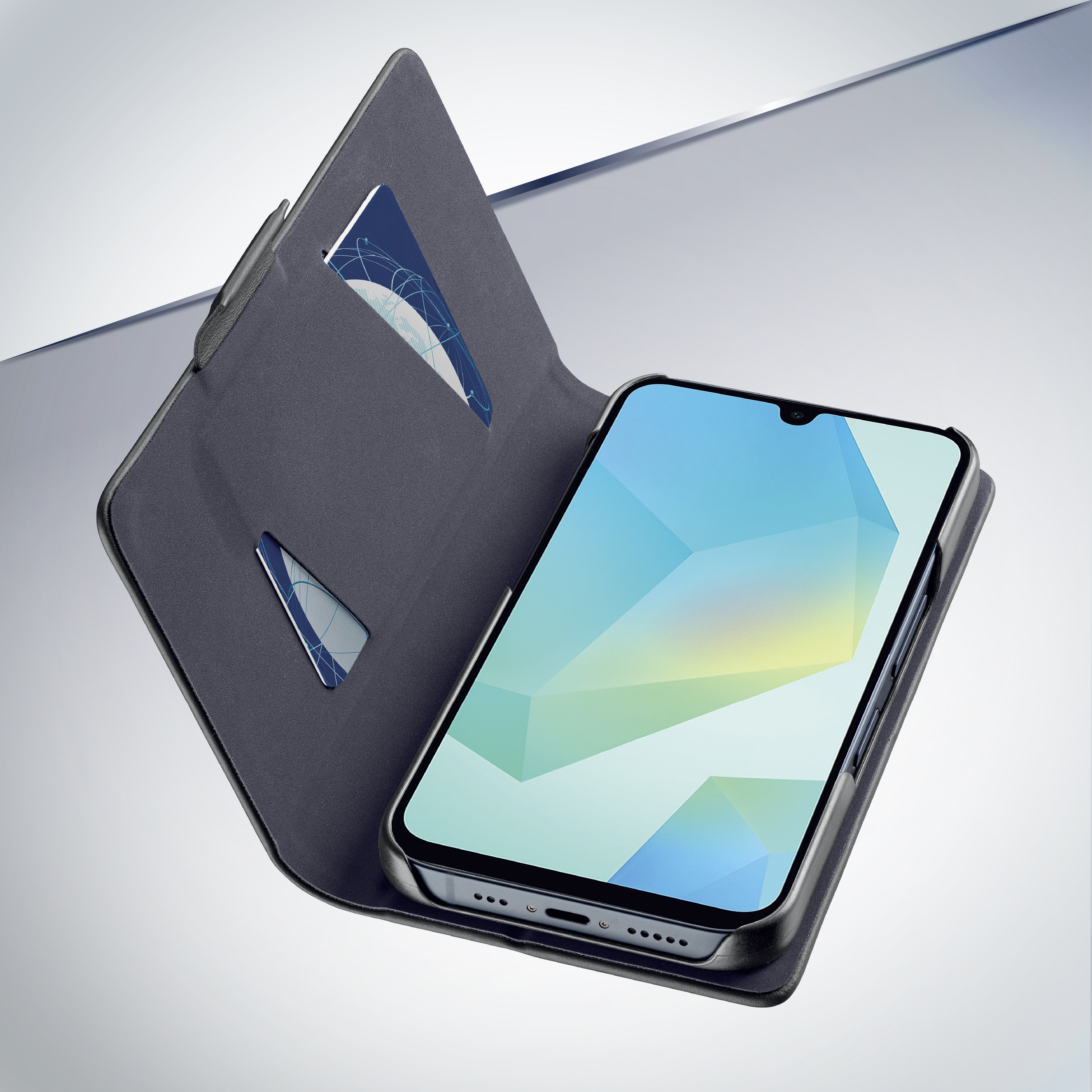 Cellularline Book - Galaxy A16 Custodia a libro con tasca portatessera e chiusura magnetica