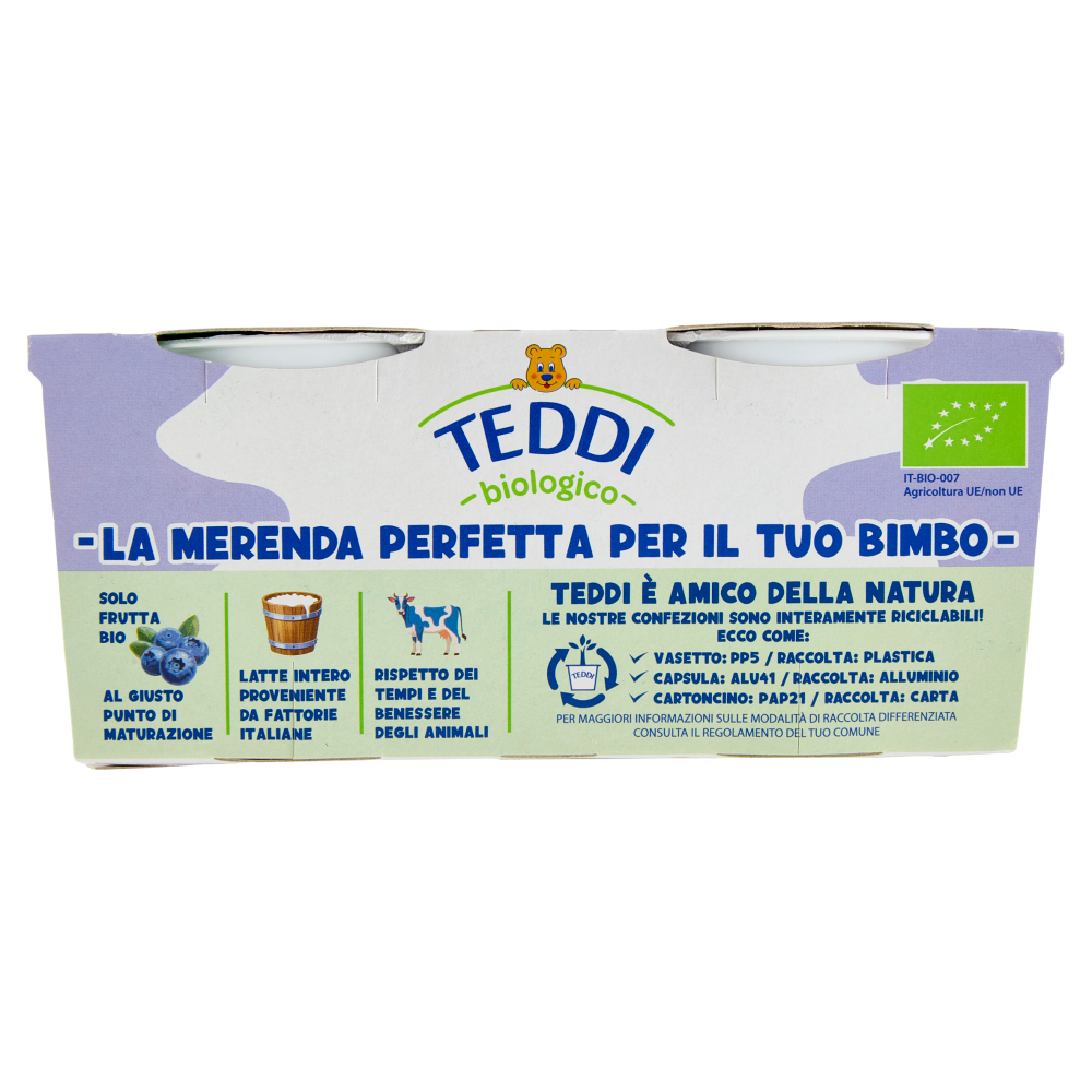 Teddi biologico Mirtillo 2 x 115 g