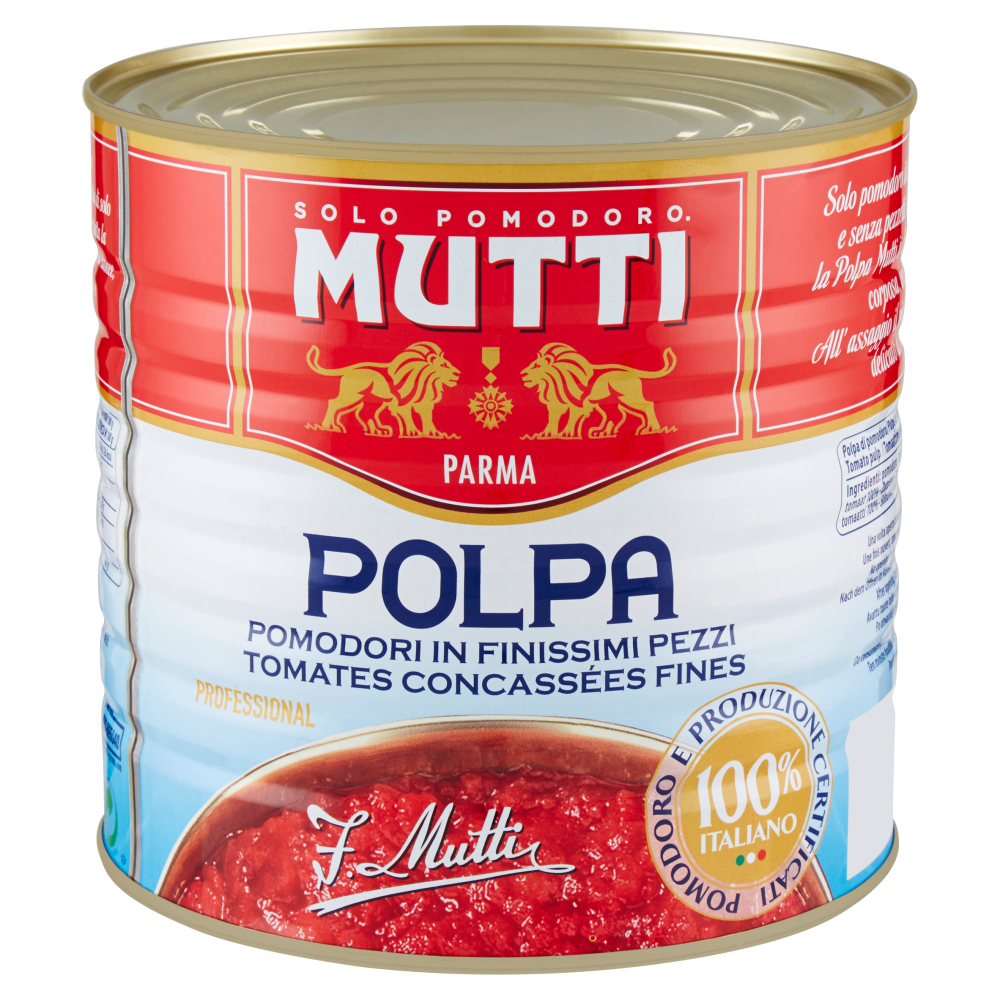 Mutti Polpa Pomodori in Finissimi Pezzi 2500 g