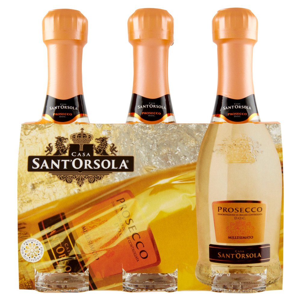 Casa Sant'Orsola Prosecco D.O.C. Millesimato 3 x 200 ML