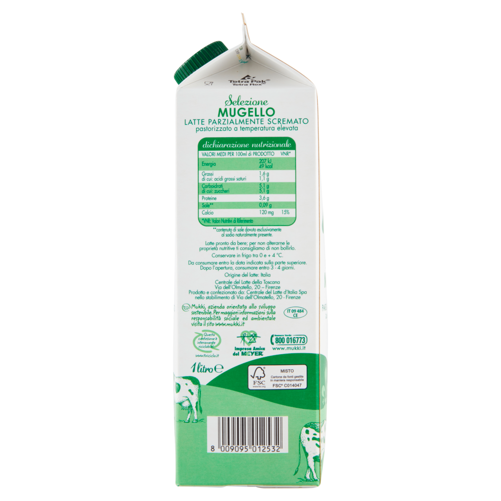 Mukki Selezione Mugello Latte Parzialmente Scremato 1 litro