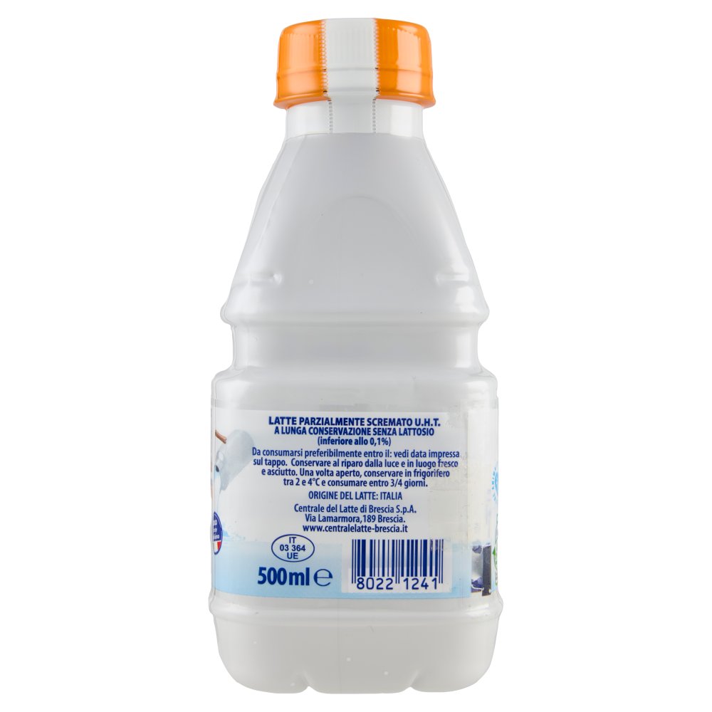 Brescia Latte di Centrale Alta Digeribilit&agrave; Parzialmente Scremato Senza Lattosio 500 ml