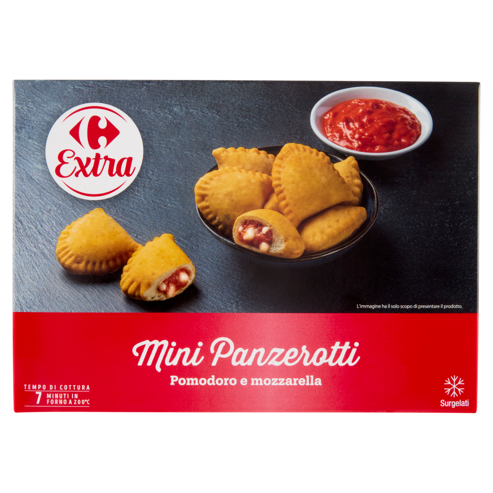 Carrefour Extra Mini Panzerotti Pomodoro e mozzarella Surgelati 250 g