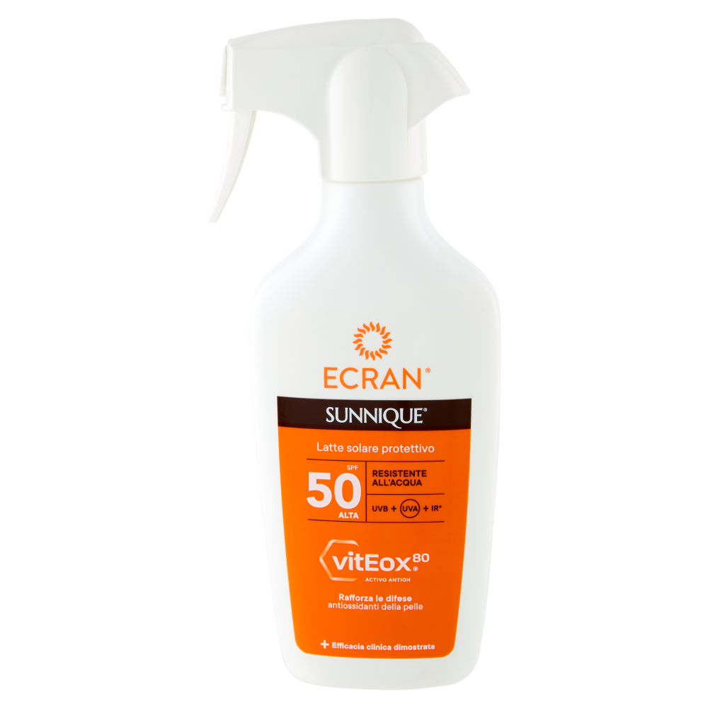 Ecran Sunnique Latte solare protettivo SPF 50 Alta 270 ml