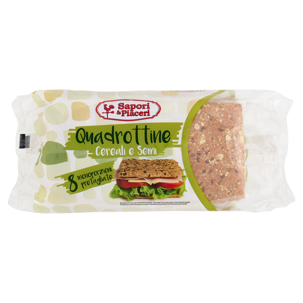 Sapori & Piaceri Quadrottine Cereali e Semi 8 monoporzioni 310 g