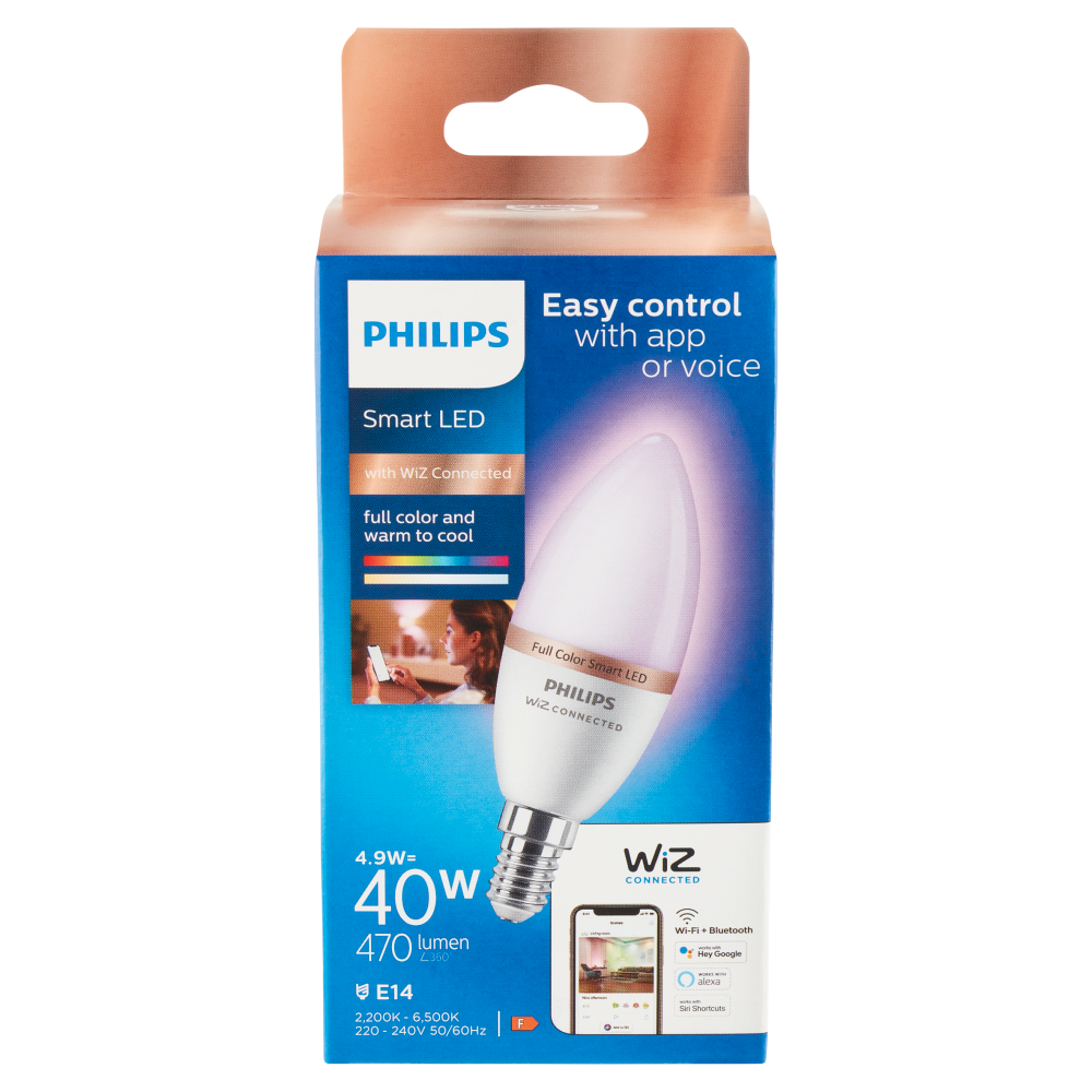 Philips Smart COLOR Candela Smerigliata 40W E14