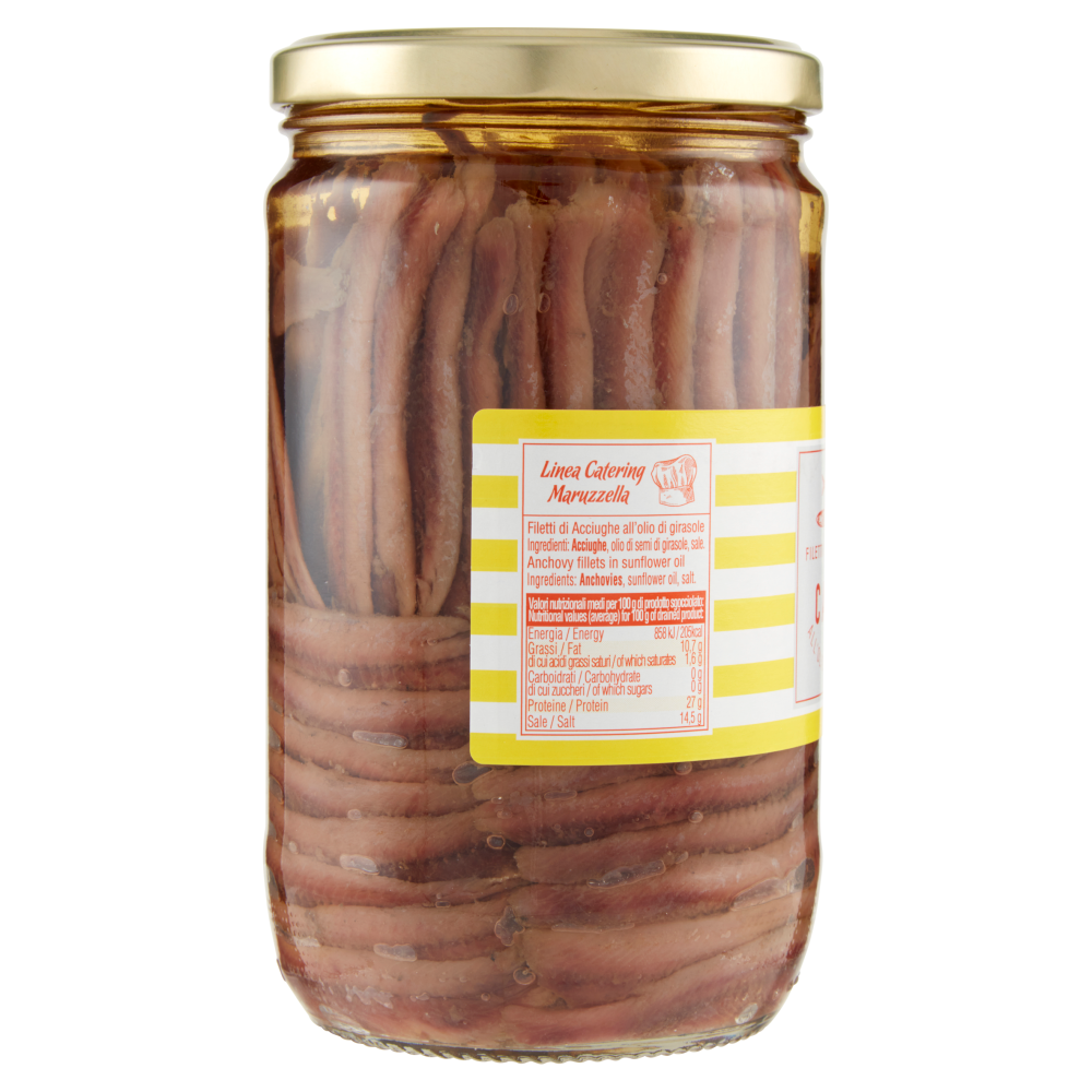 Capri Filetti di Acciughe all'Olio di Girasole 720 g