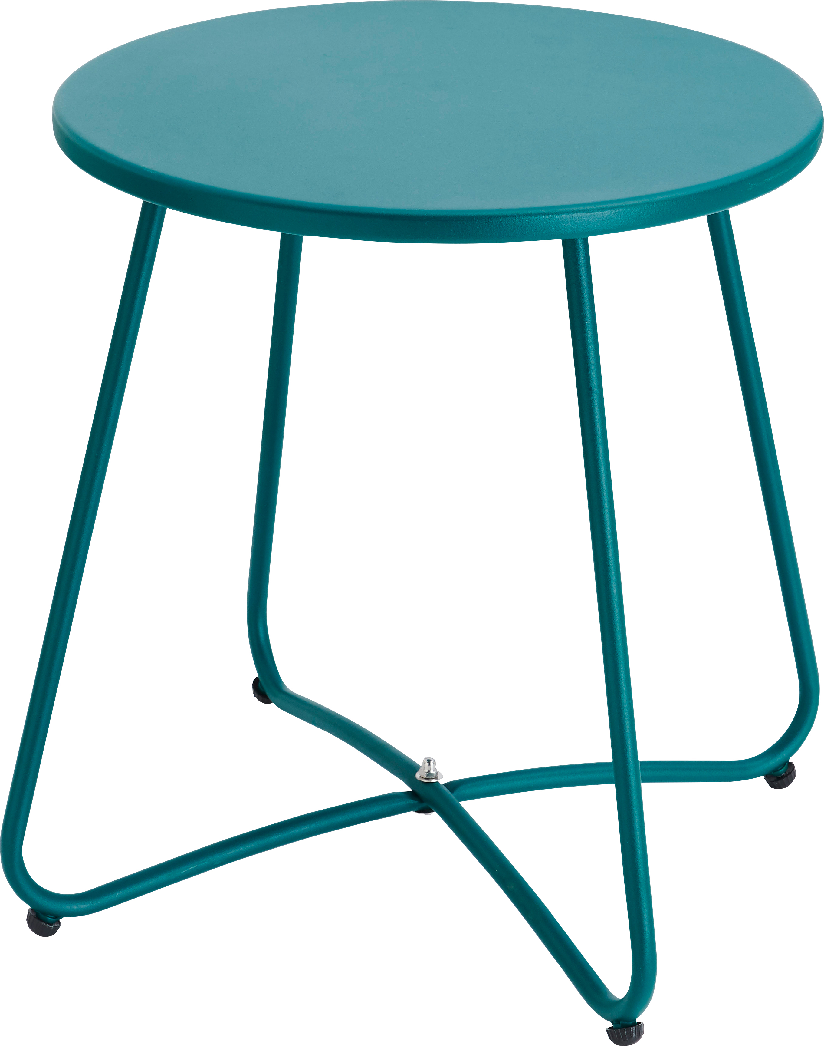 Carrefour Tavolino acapulco in acciaio tavolo da esterno Blu