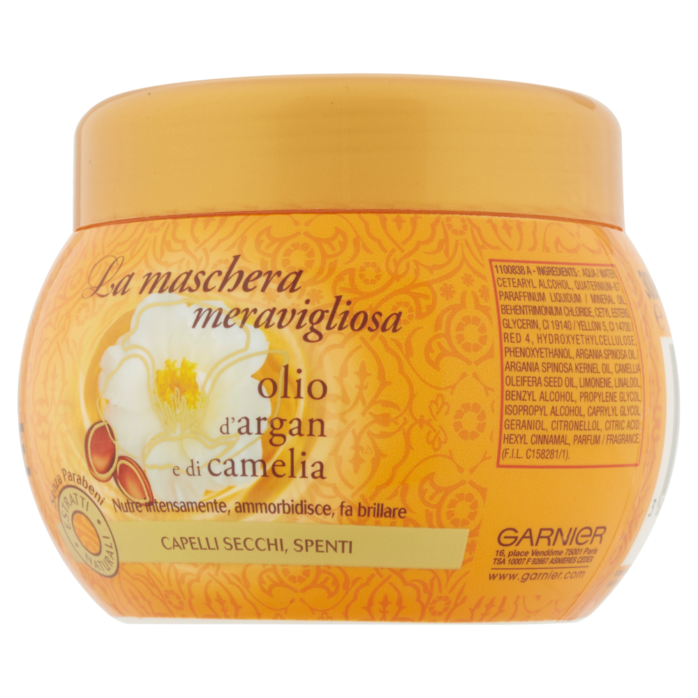 Garnier Ultra Dolce Maschera nutriente all'olio d'argan e di camelia 300 ml