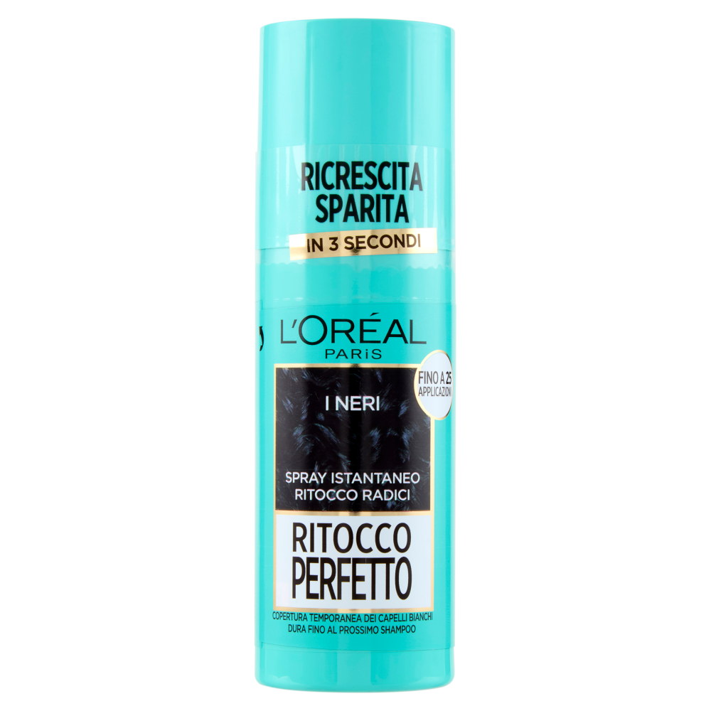 L'Oréal Paris Ritocco Perfetto Spray Istantaneo Ritocco Radici, i Neri, 75 ml