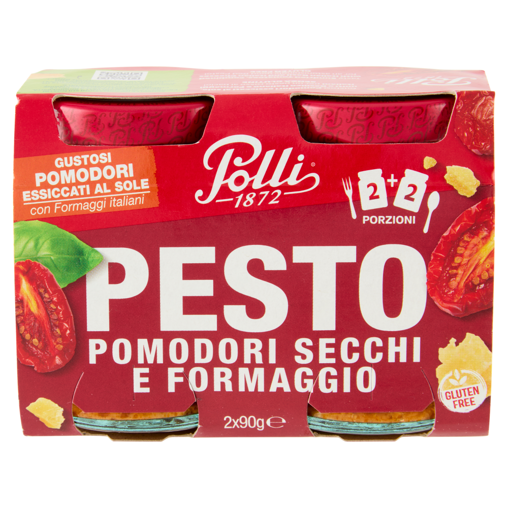 Polli Pesto Pomodori Secchi e Formaggio 2 x 90 g