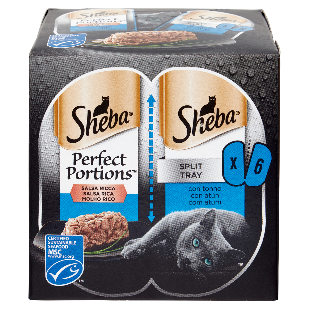 Sheba Perfect Portions Salsa Ricca con tonno 3 x (2 x 37.5 g)