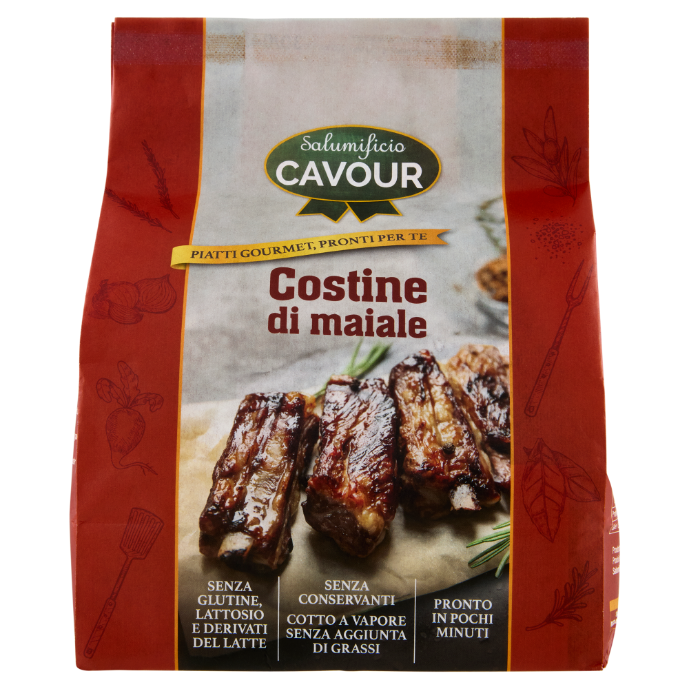 Salumificio Cavour Piatti Gourmet, Pronti per Te Costine di maiale 500 g