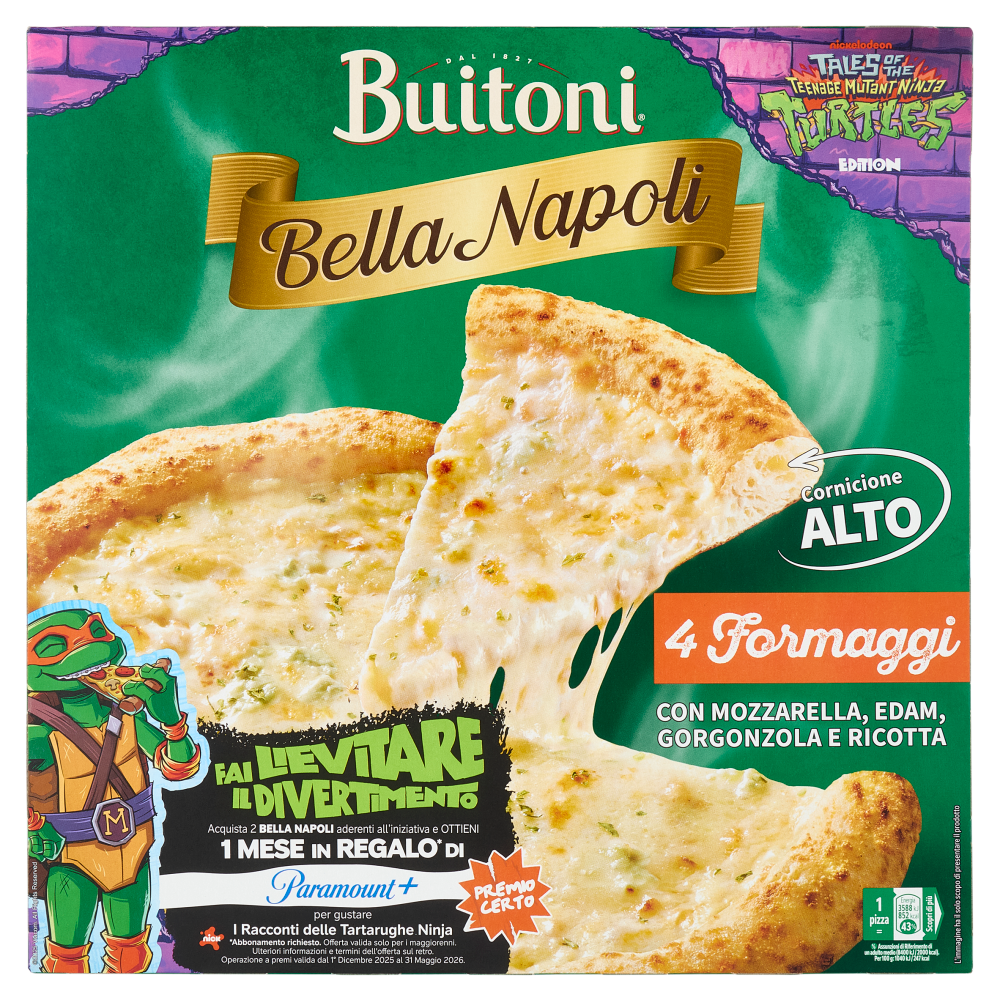 Buitoni Bella Napoli 4 Formaggi Pizza surgelata 345g