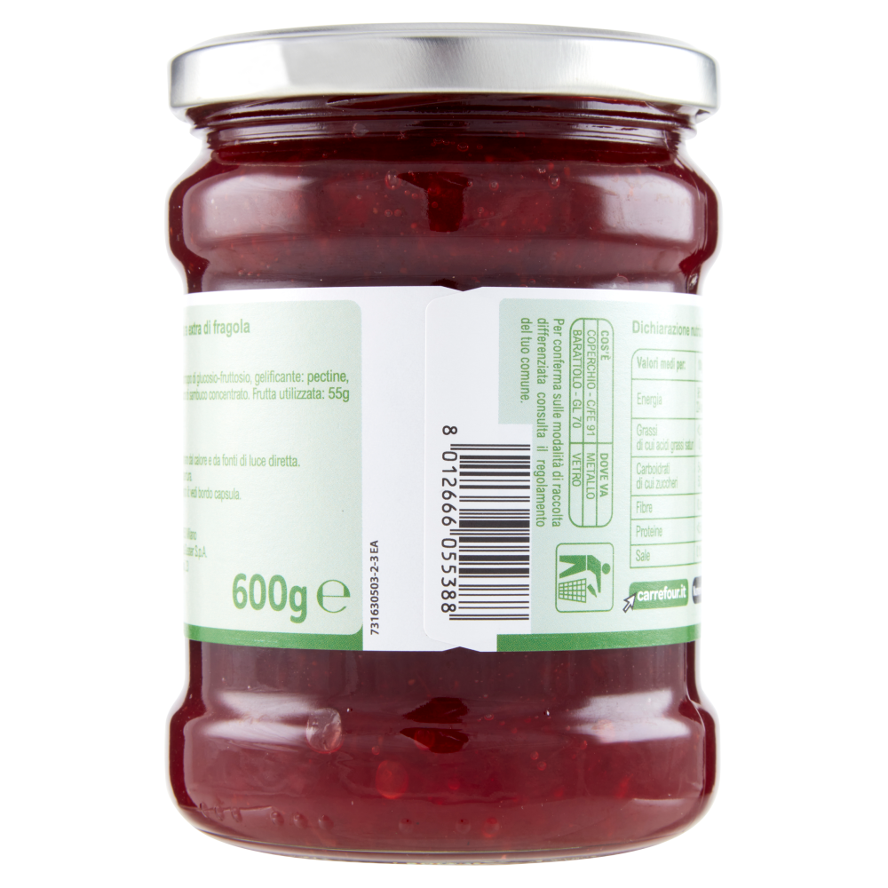 Carrefour Classic Confettura Extra di Fragola 600 g