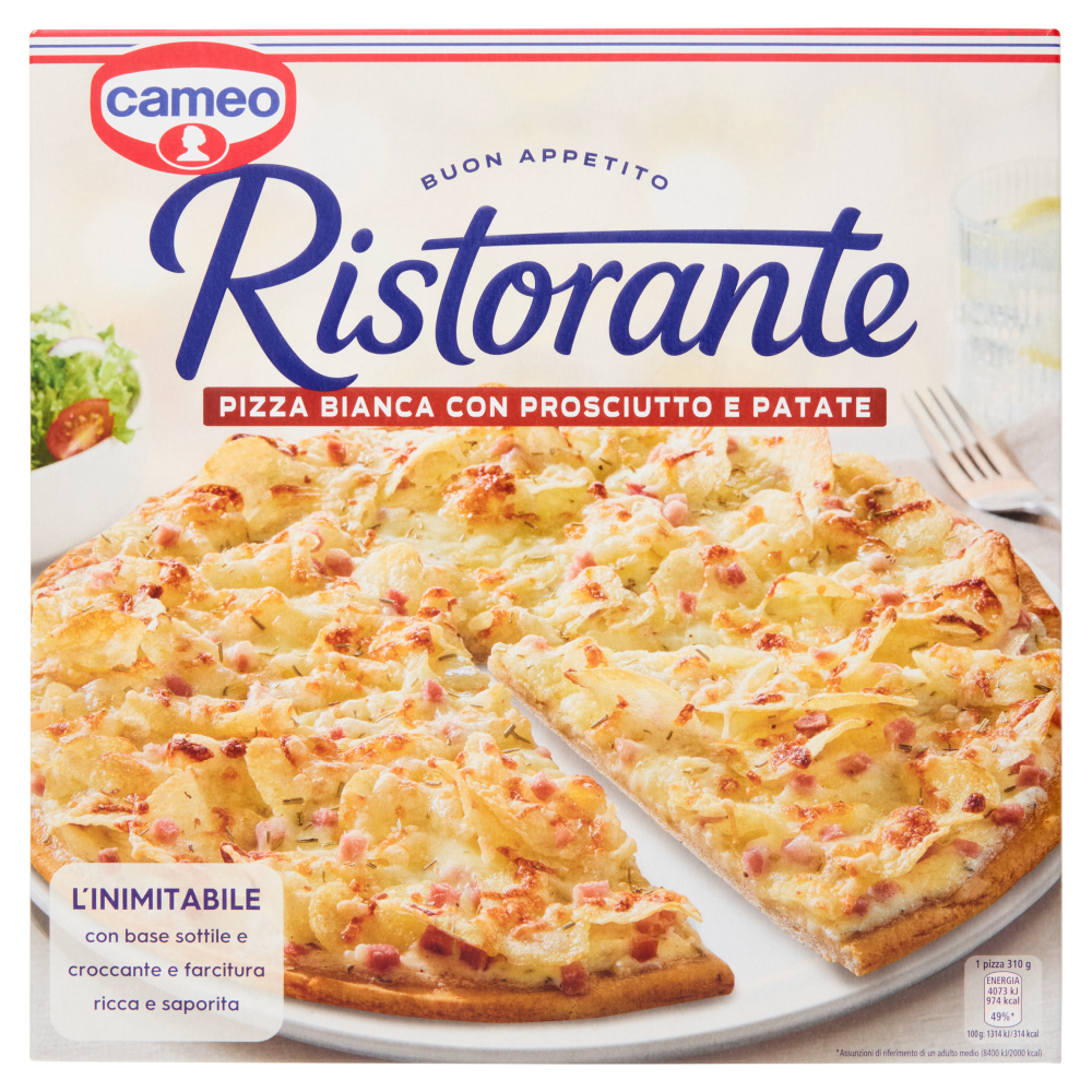 cameo Ristorante Pizza Bianca con Prosciutto e Patate 310 g