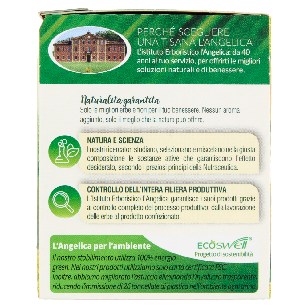 L'Angelica Le Tisane Finocchio Triplo Active 18 Filtri 36 g