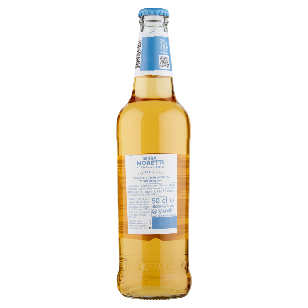 Birra Moretti Filtrata a Freddo 50 cl