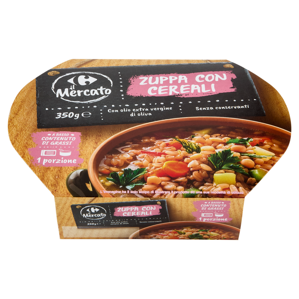 Carrefour il Mercato Zuppa con Cereali 350 g