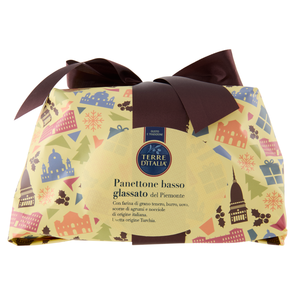 Terre d'Italia Panettone basso glassato del Piemonte 1000 g