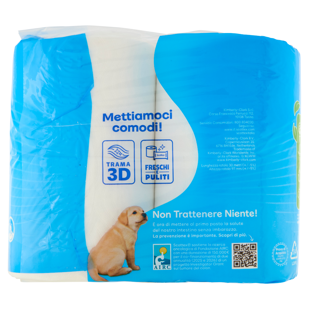 Scottex Pulito Completo Carta Igienica Maxi Rotoli 4 pz