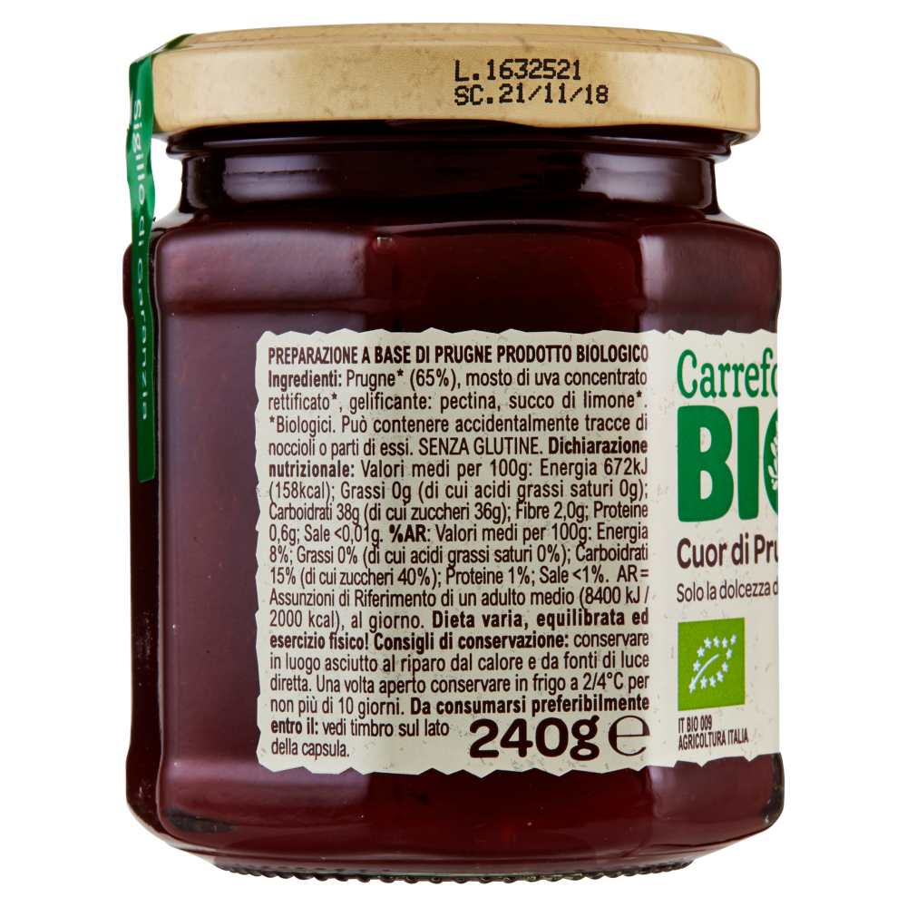 Carrefour Bio Cuor di Prugna 240 g