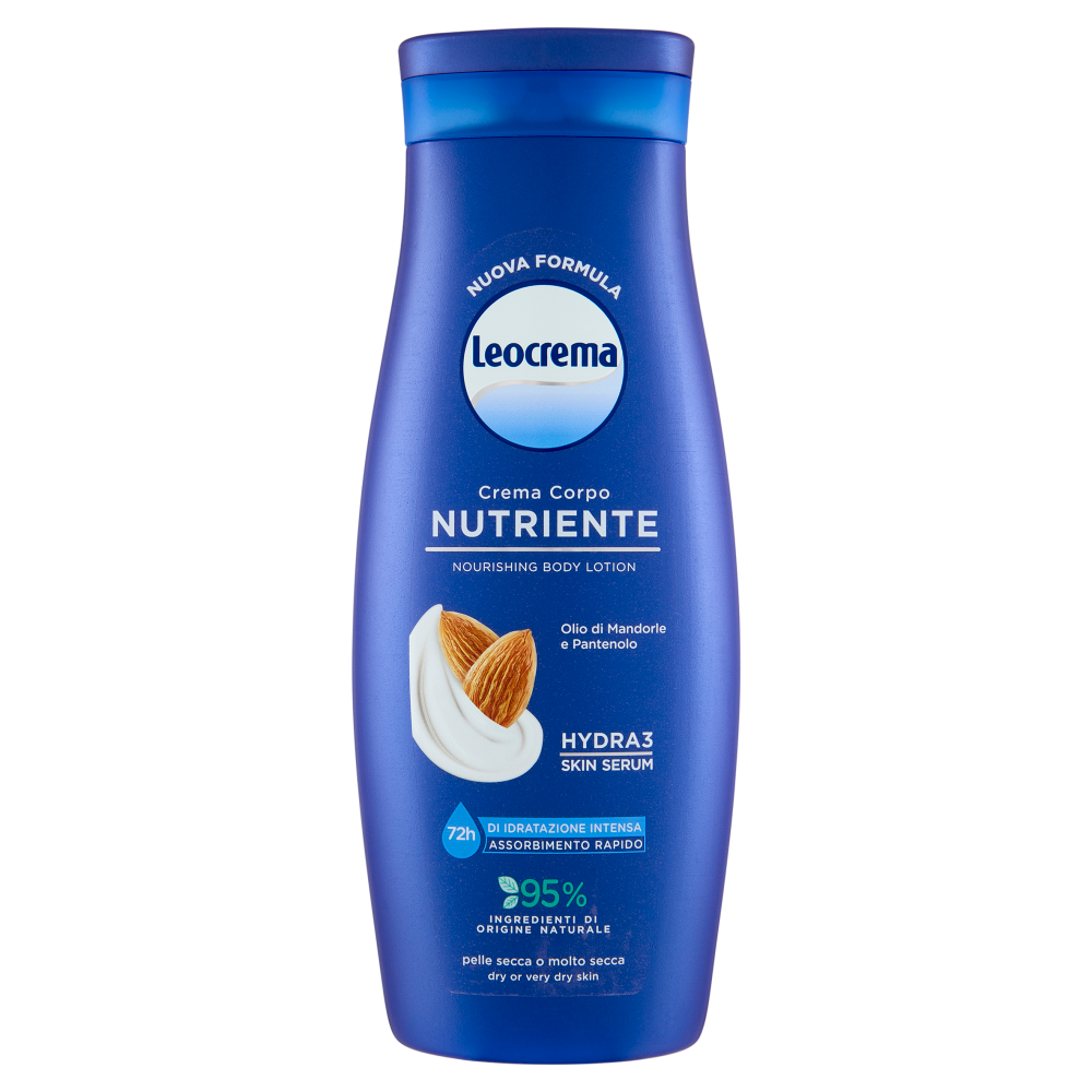 Leocrema Crema Corpo Nutriente Olio di Mandorle e Pantenolo 400 ml