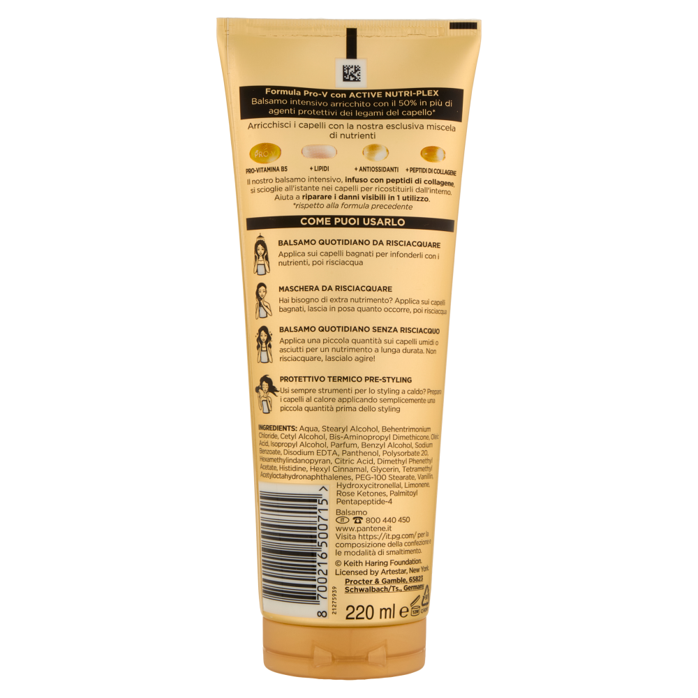 Pantene Pro-V Rigenera e Protegge 3 Minute Miracle Balsamo Intensivo Keith Haring 220 ml